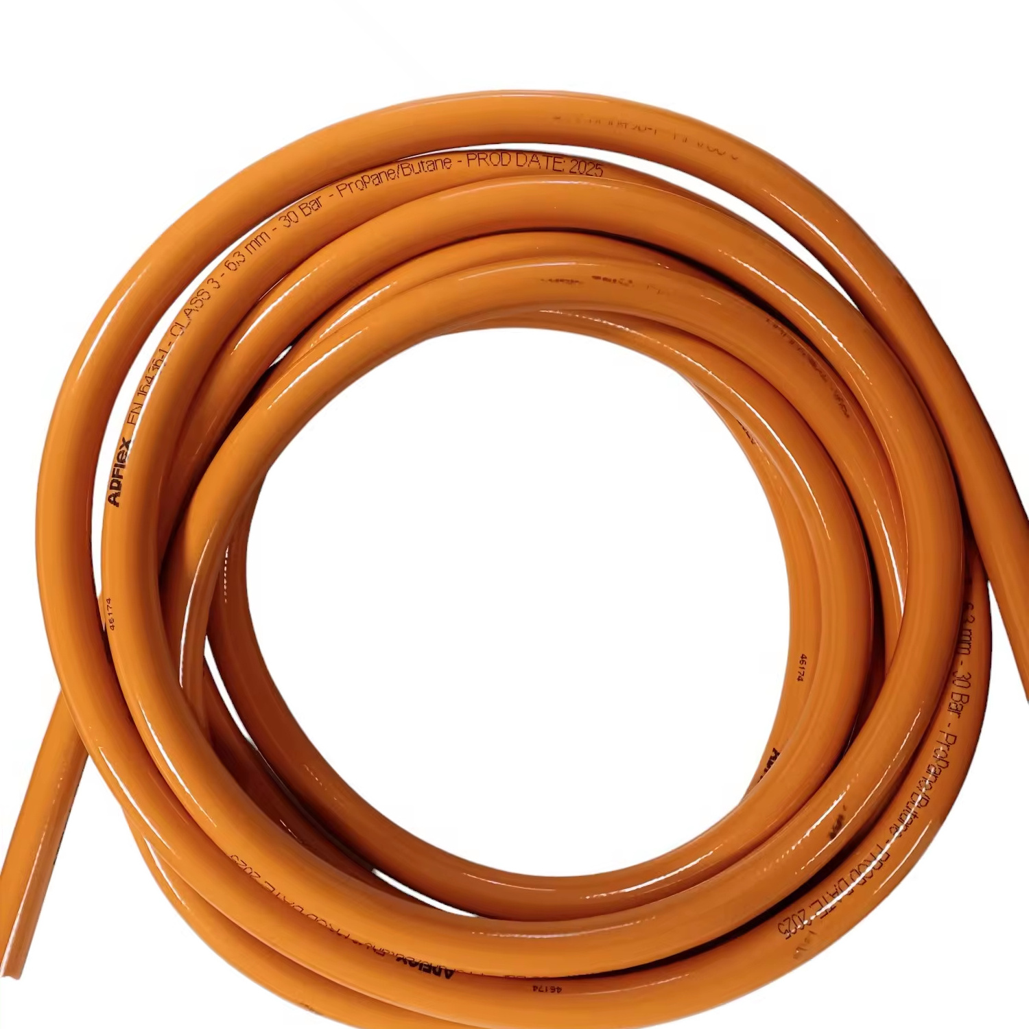 LPG GAS 6.3 mm hose class 3 Propane Butane EN16436-1 top quality premium quality made in italy in compliance with EN16436-1