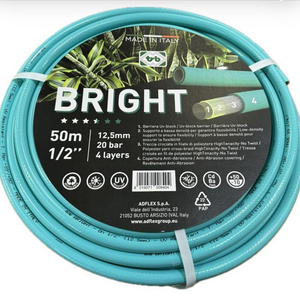 BRIGHT BRT25 1" hose PVC garden irrigation watering premium quality resistant pipe tube accessorize layer layers resistance