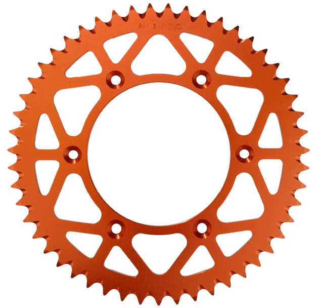 Motorcycle transmission Offroad ergal rear sprockets spare parts made in Italy into motorvalley zone Bologna (Motogp supplier)