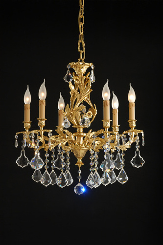 6-LIGHT CHANDELIER MADE IN ITALY  IN ANTIQUE  GOLD FINISH TOP QUALITY  crystal chandeliers ceiling luxury