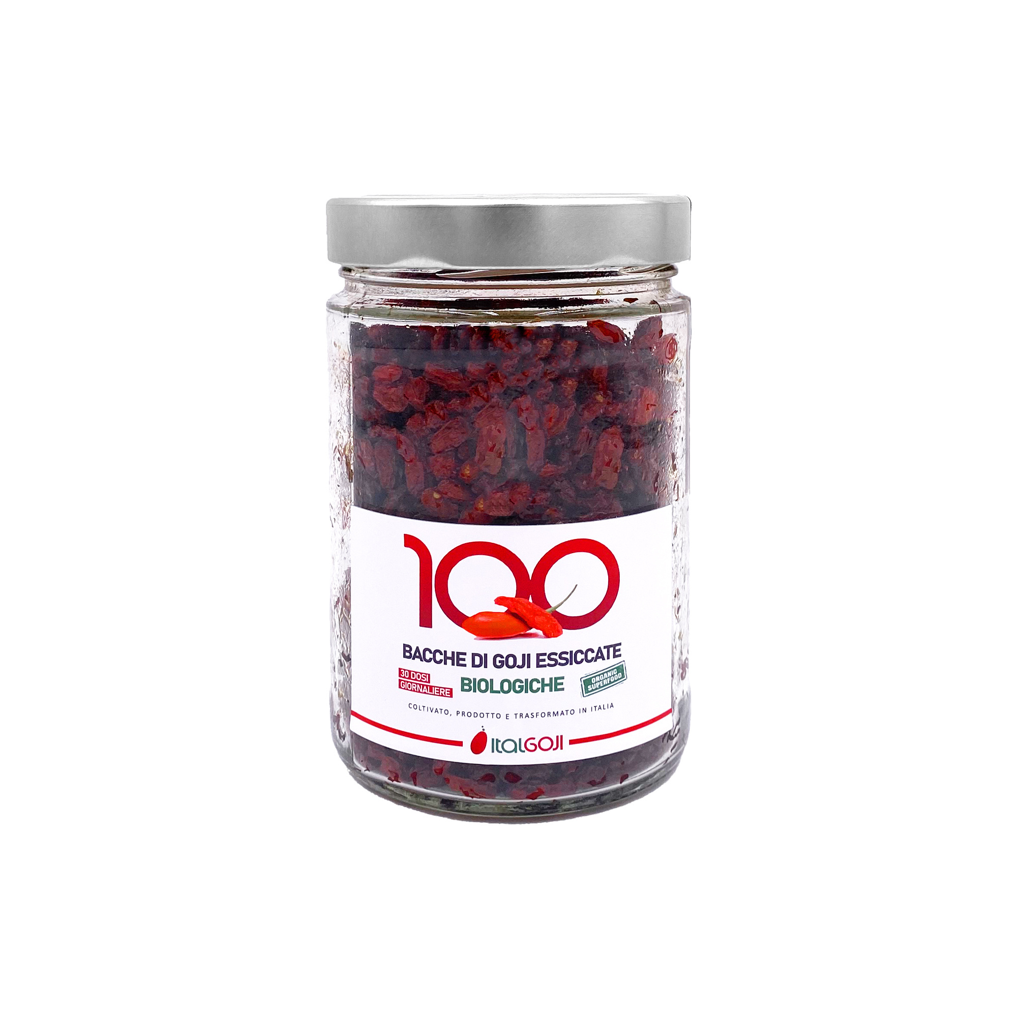 Premium Quality made in Italy Organic DRIED Red GOJI Berries ready to eat 250g