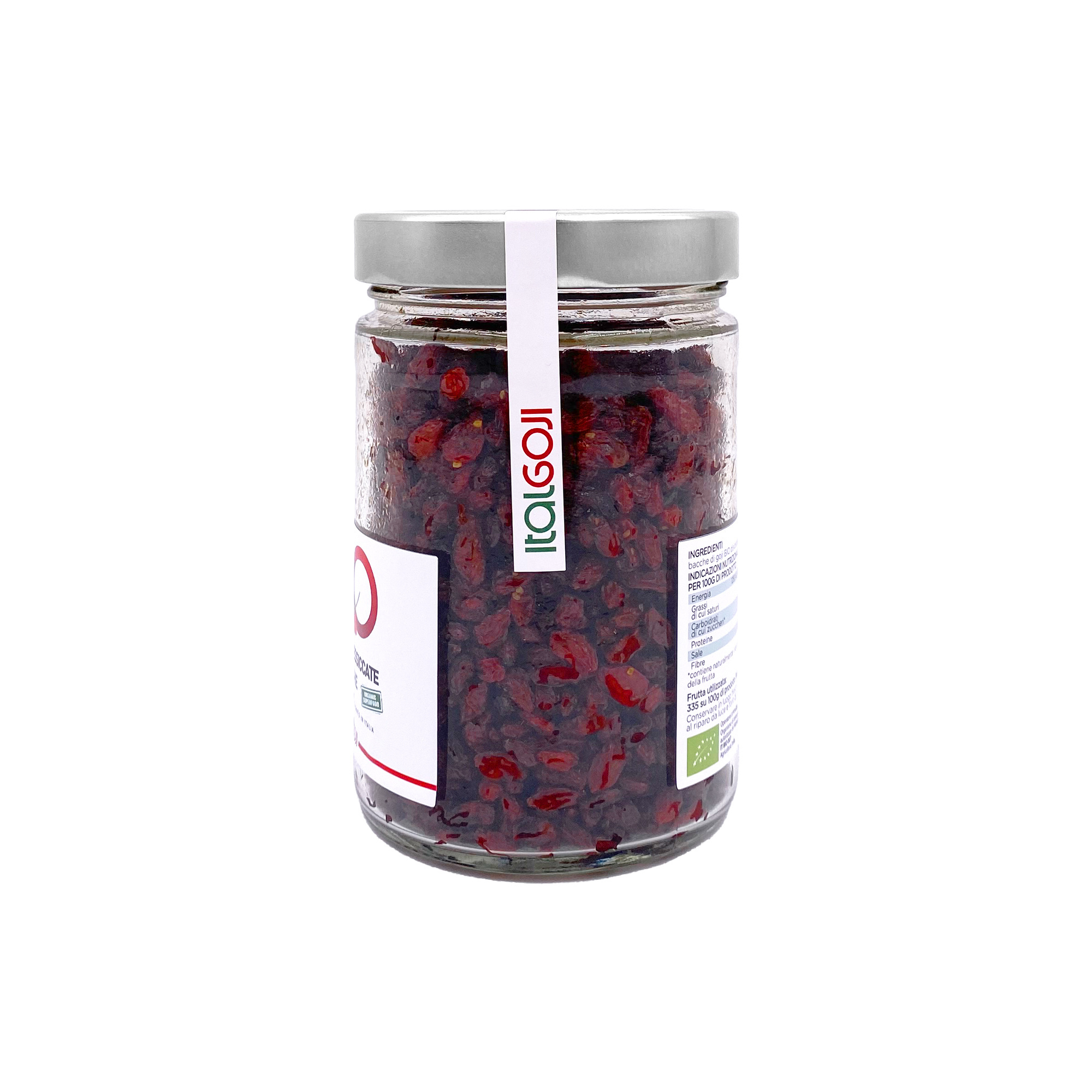 Premium Quality made in Italy Organic DRIED Red GOJI Berries ready to eat 250g