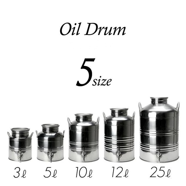 2 lt high quality  stainless steel bottom crimped container for olive oil milk water honey rhum alcohol