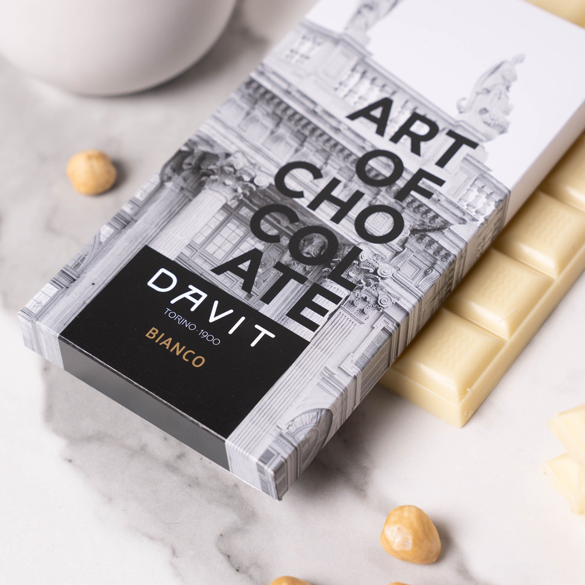 Premium Italian artisanal made 100 g white chocolate bar