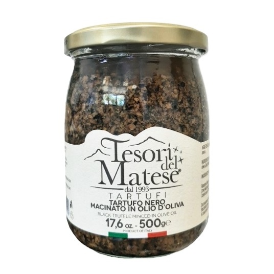 High Quality Handcrafted Luxury Minced Truffle in Olive Oil 500g Glass Jar Packaging Made in Italy for Wholesale