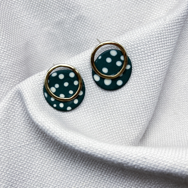 Best italian quality porcelain and bronze Orchid pois earrings handmade in Italy perfect for sophisticated outfit