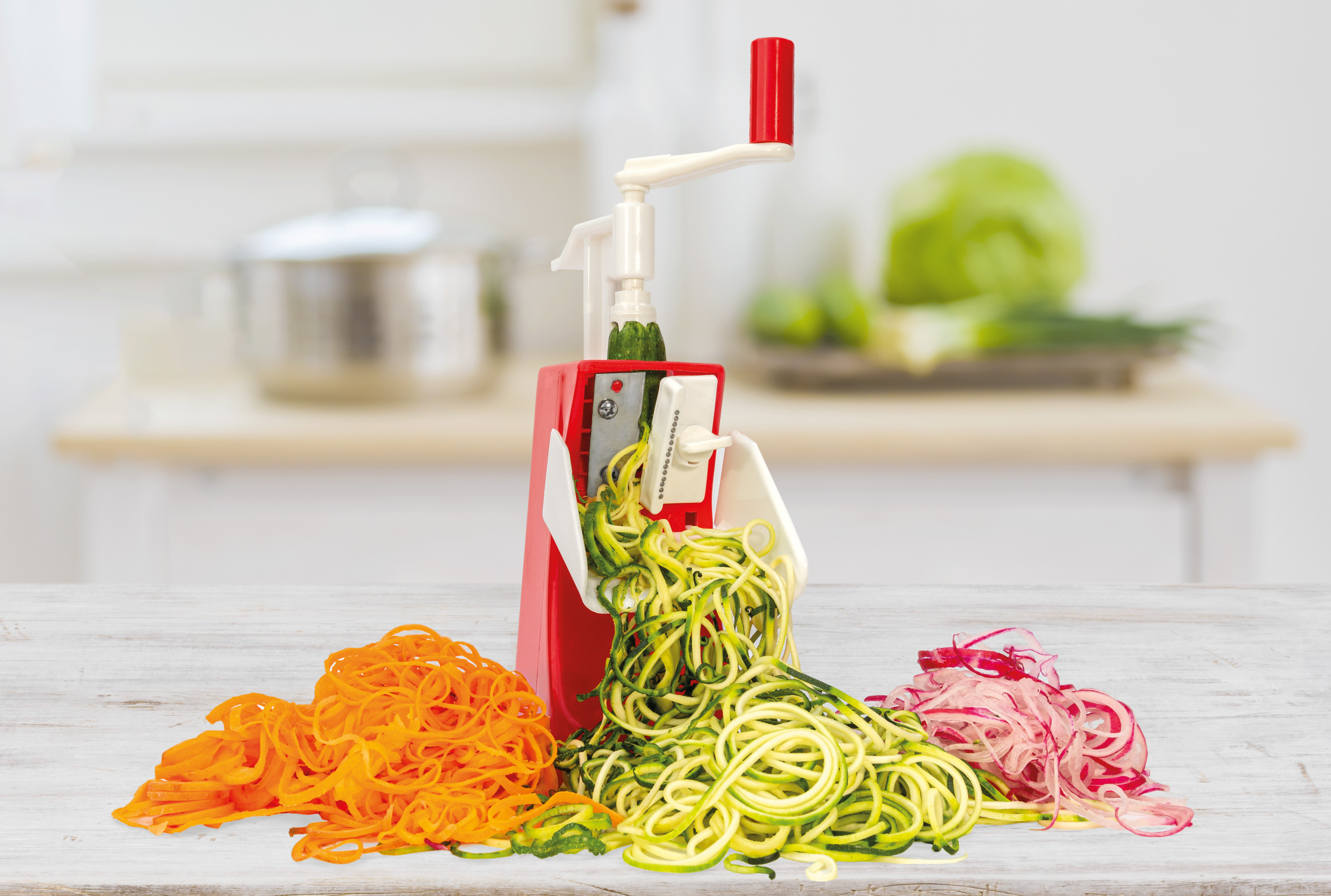 Italy Brand Vegetable Chopper - Spiralizer Vegetable Slicer Easy Control Vegetable Spiralizer