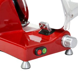 250 mm. Special Luxury Red Electric Household Slicer Upper And Lower Cover For Cutting Meat Cheese Vegetables