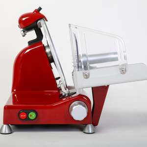 Red 250 Mm. Special Luxury Red Electric Household Slicer Upper And Lower Cover For Cutting Meat Cheese Vegetables