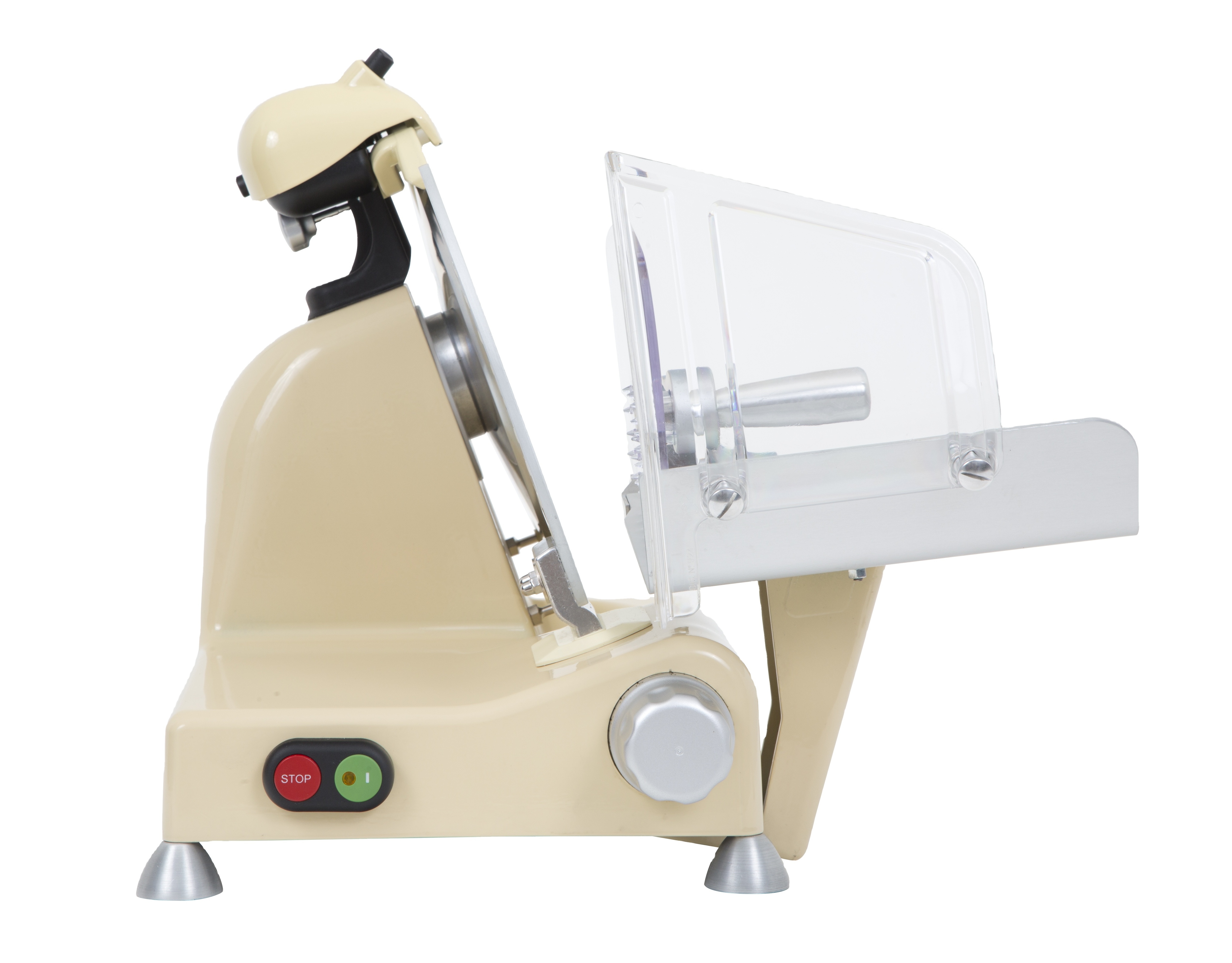 Ivory 250 mm. Manufacturer Italy Luxury  Household Slicer Washable  Easy Clean System For Cutting Meat Cheese Vegetables