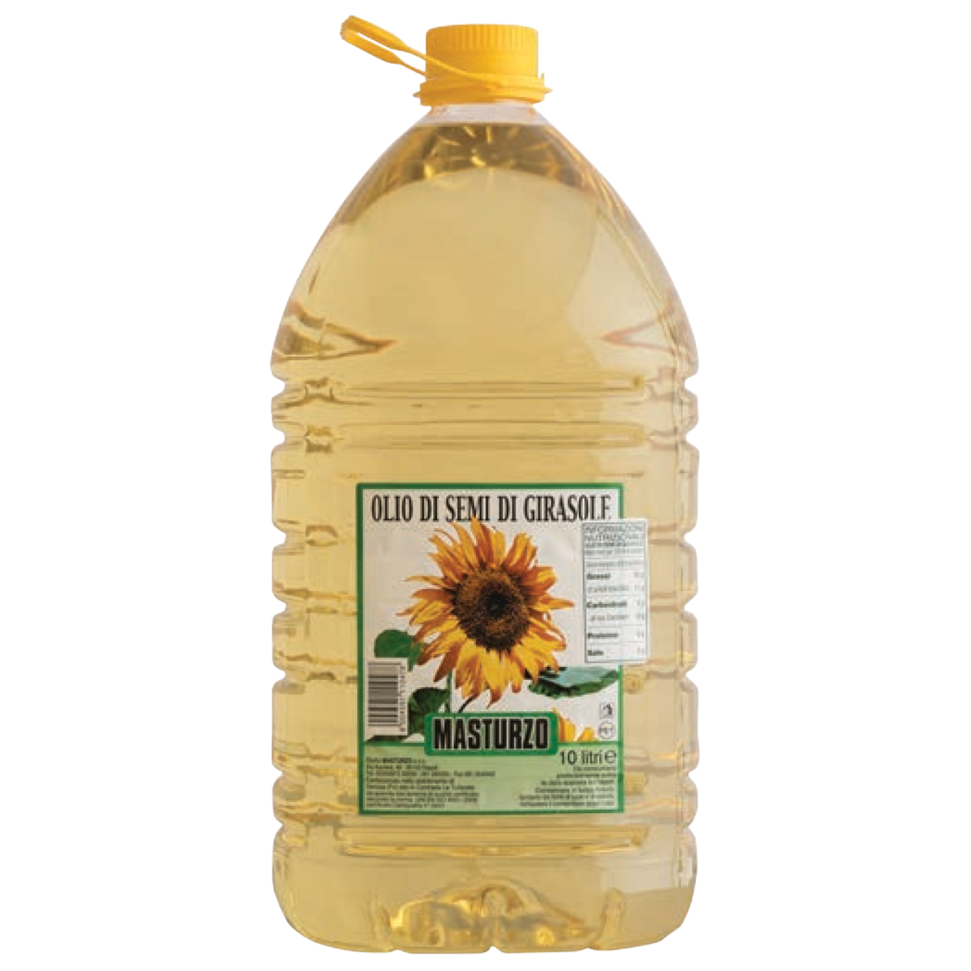 HIGH QUALITY SUNFLOWER SEED OIL MASTURZO IN PET PLASTIC BOTTLE OF 10 L FOR FRYING PURPOSES