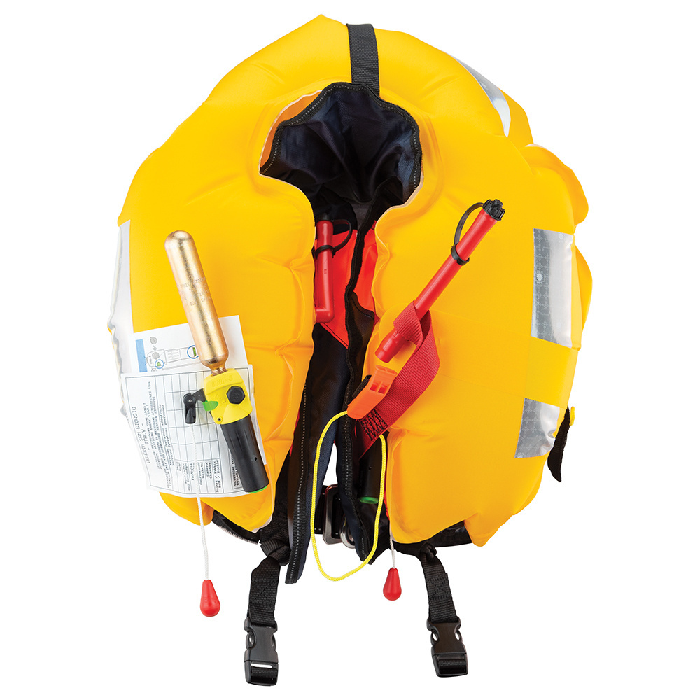 MODULO 150 - HX HURRICANE DAAM. Inflatable lifejacket Approved and certified SOLAS M.E.D Spray hood, Automatic emergency light,