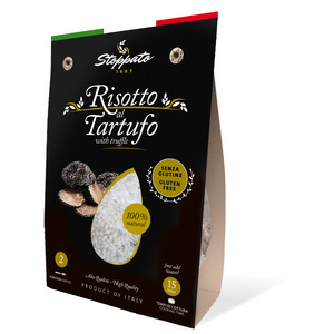 Rice with flakes of truffle for cooking an excellent Italian risotto 180 g 100% gluten-free and vegan