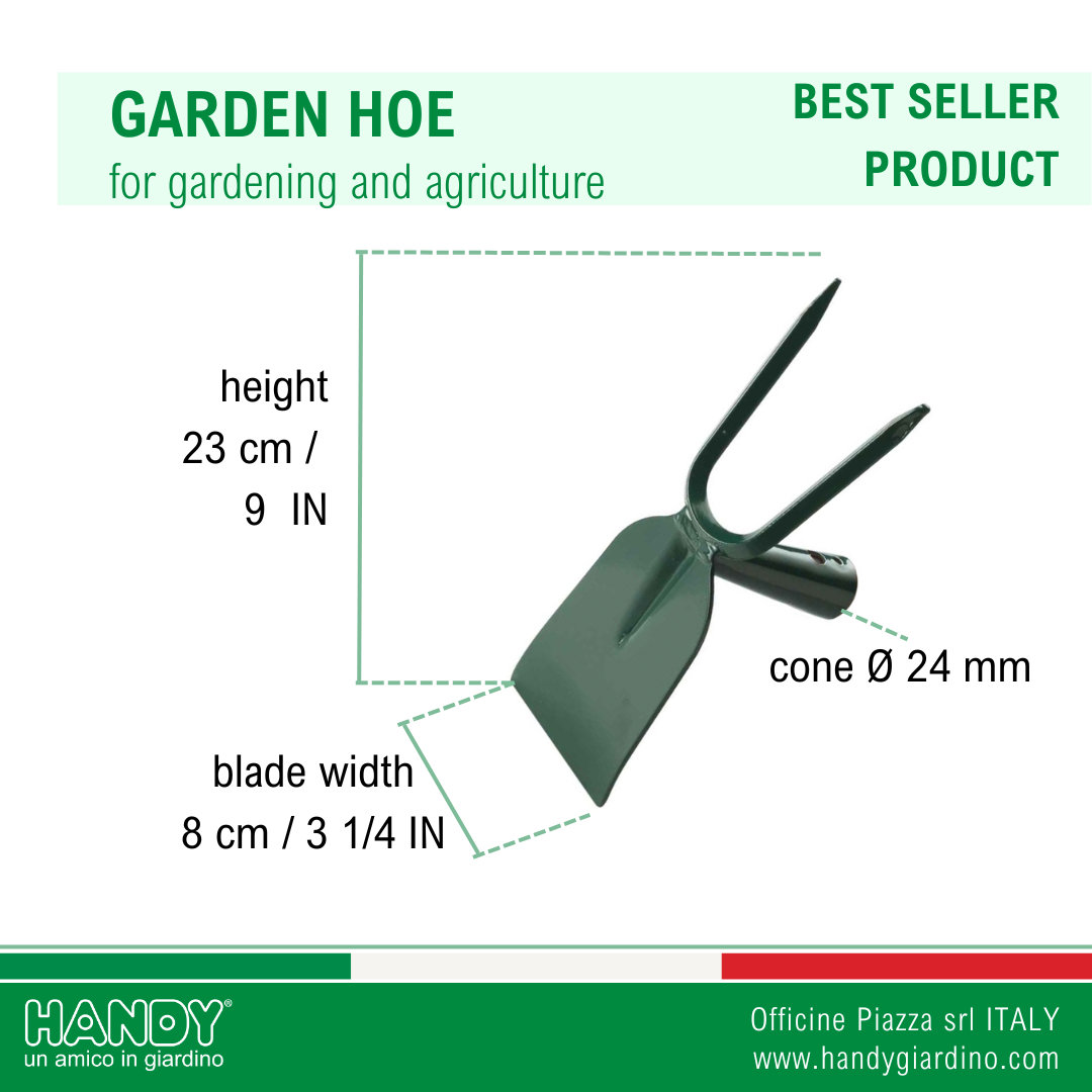 Top quality hoe square and bident painted steel for gardening and farming