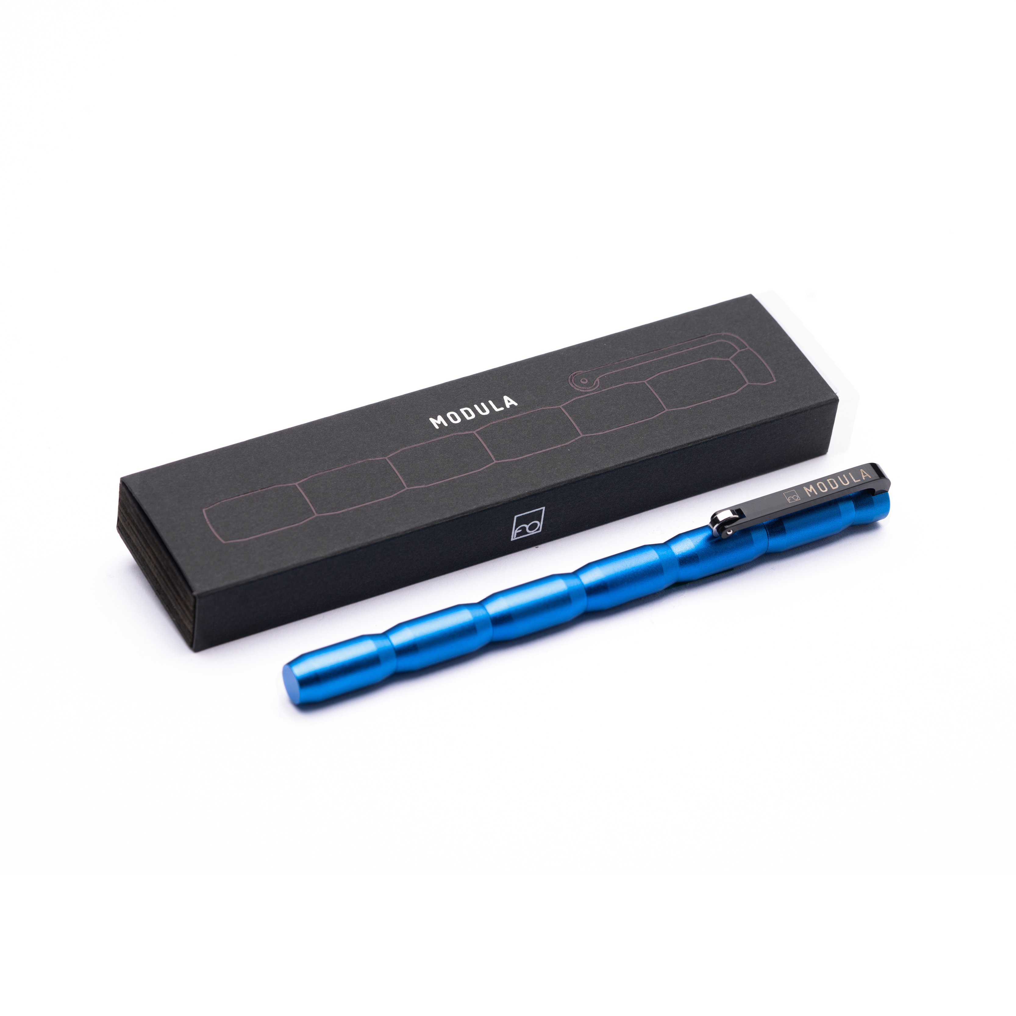 Innovative Modular Pen With Ballpoint Refill And Replaceable Graphite Tip Design In Italy For Business Gift MODULA BLUE