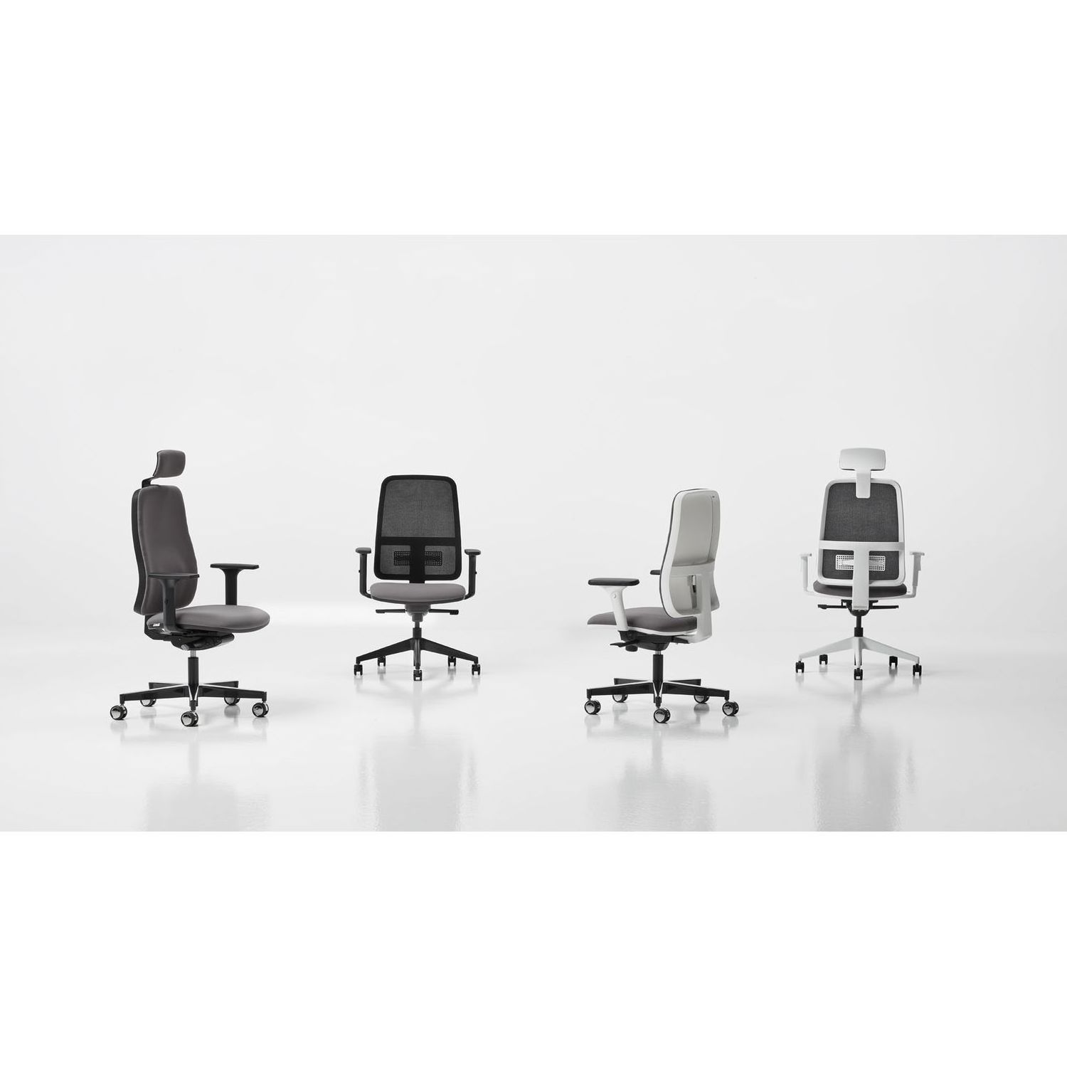 Premium Win Mesh Backrest White - Operative Chair for Office - Sleek Design for Contemporary Offices