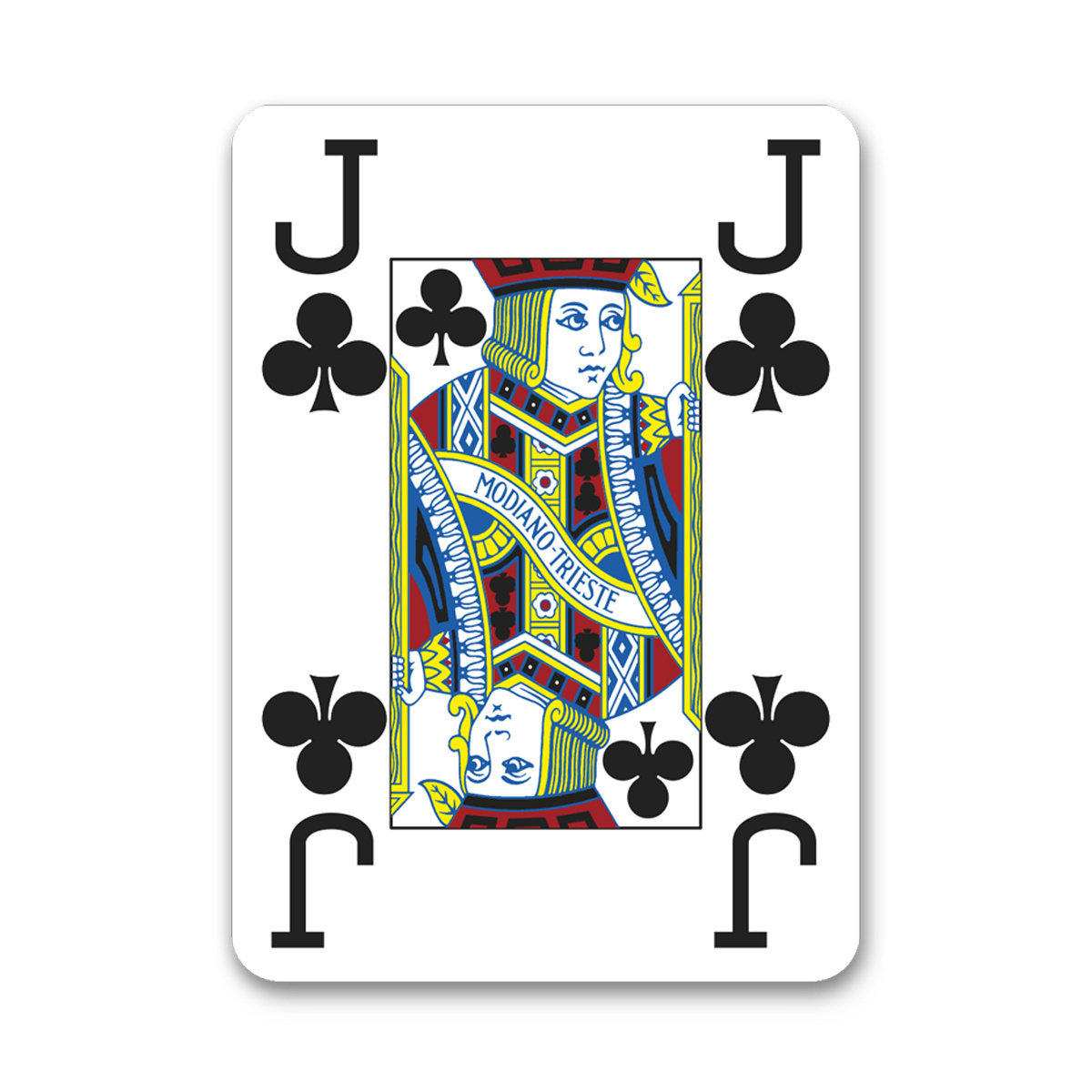 Excellent quality Italian-made Modiano Poker 4 Jumbo Index black playing cards  in PVC for casual and professional players