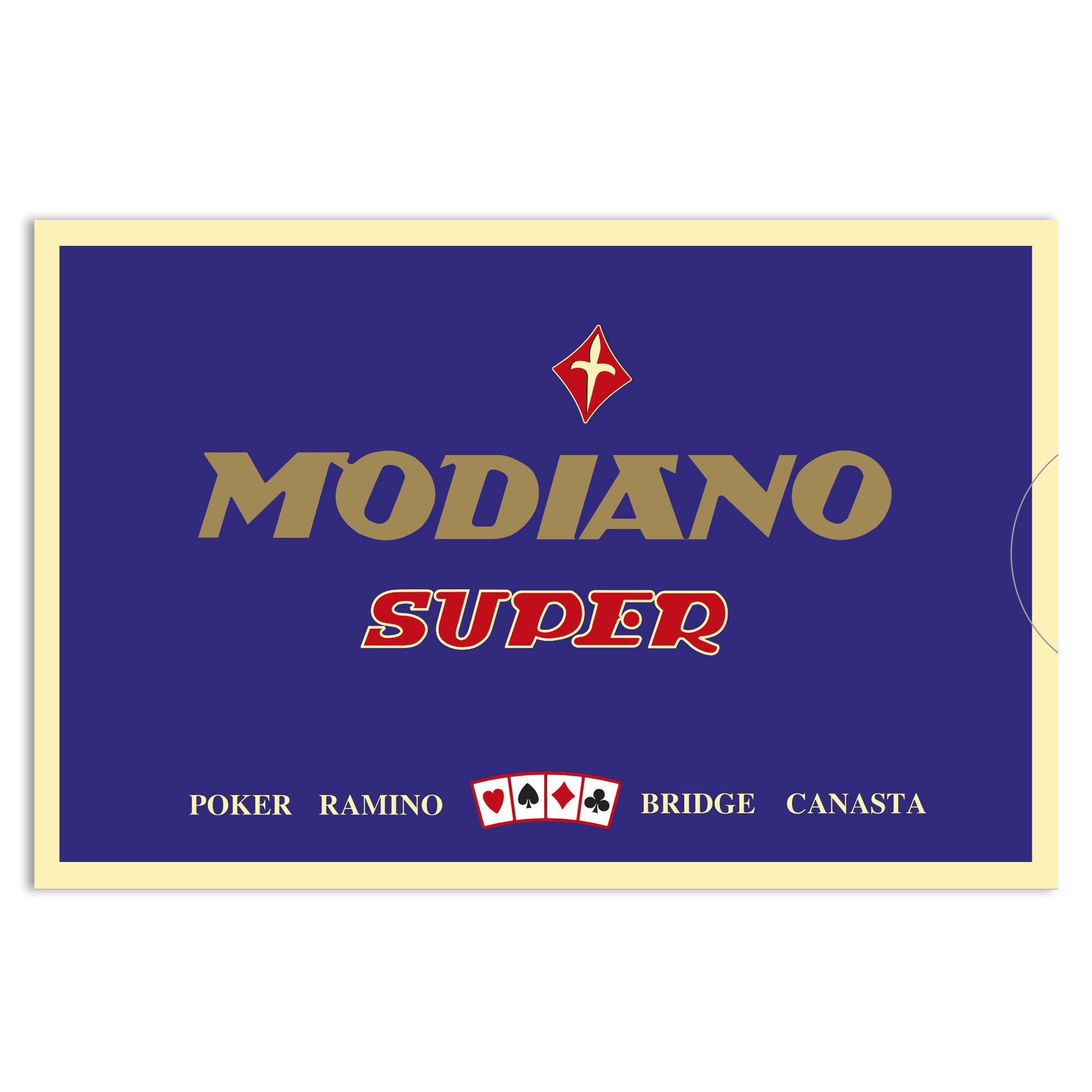 Best Quality Italian made Modiano Ramino Super Fiori Poker size Playing cards 100% Plastic Water-resistant for casual players