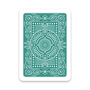 Excellent manufacture PVC Modiano Texas Poker 2 Jumbo Index playing cards deck dark green for professional players