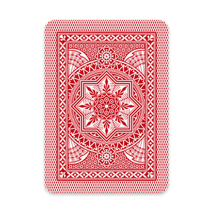 Italian-made Modiano Poker 4 Jumbo Index 100% plastic playing cards red single deck for poker tournaments