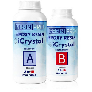 100% Made in Italy Transparent Epoxy Resin Crystal-clear effect "iCrystal" Epoxy Resin 3 kg