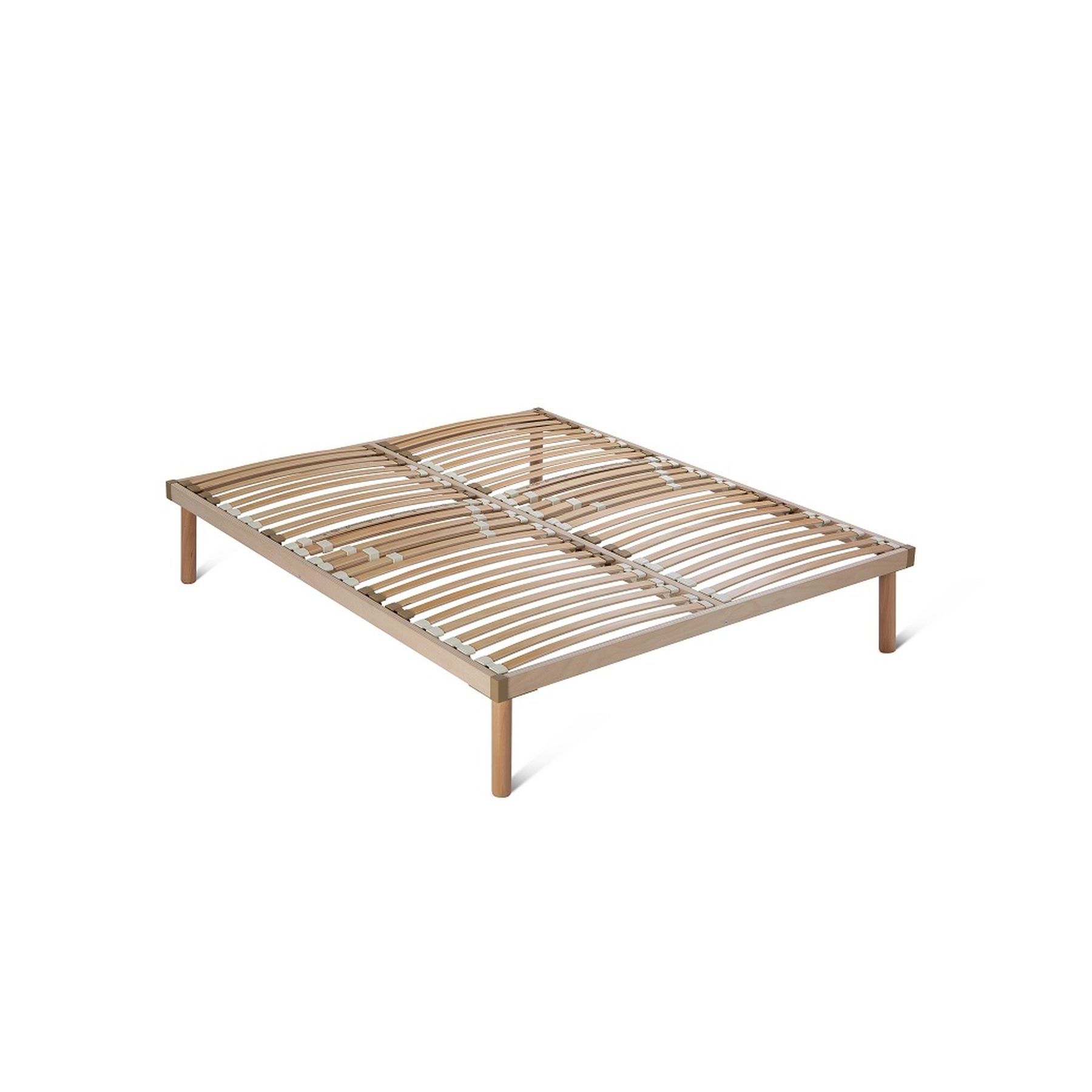 Custom-Made Elegance in Italian Wooden Beds - Stylish Fixed Bed Design - Ideal for Sophisticated Interiors