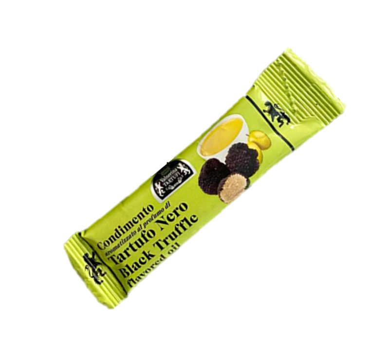 12ml Black Summer Truffle Flavored Olive Oil single-serve sachet Made in Italy Truffle Oil