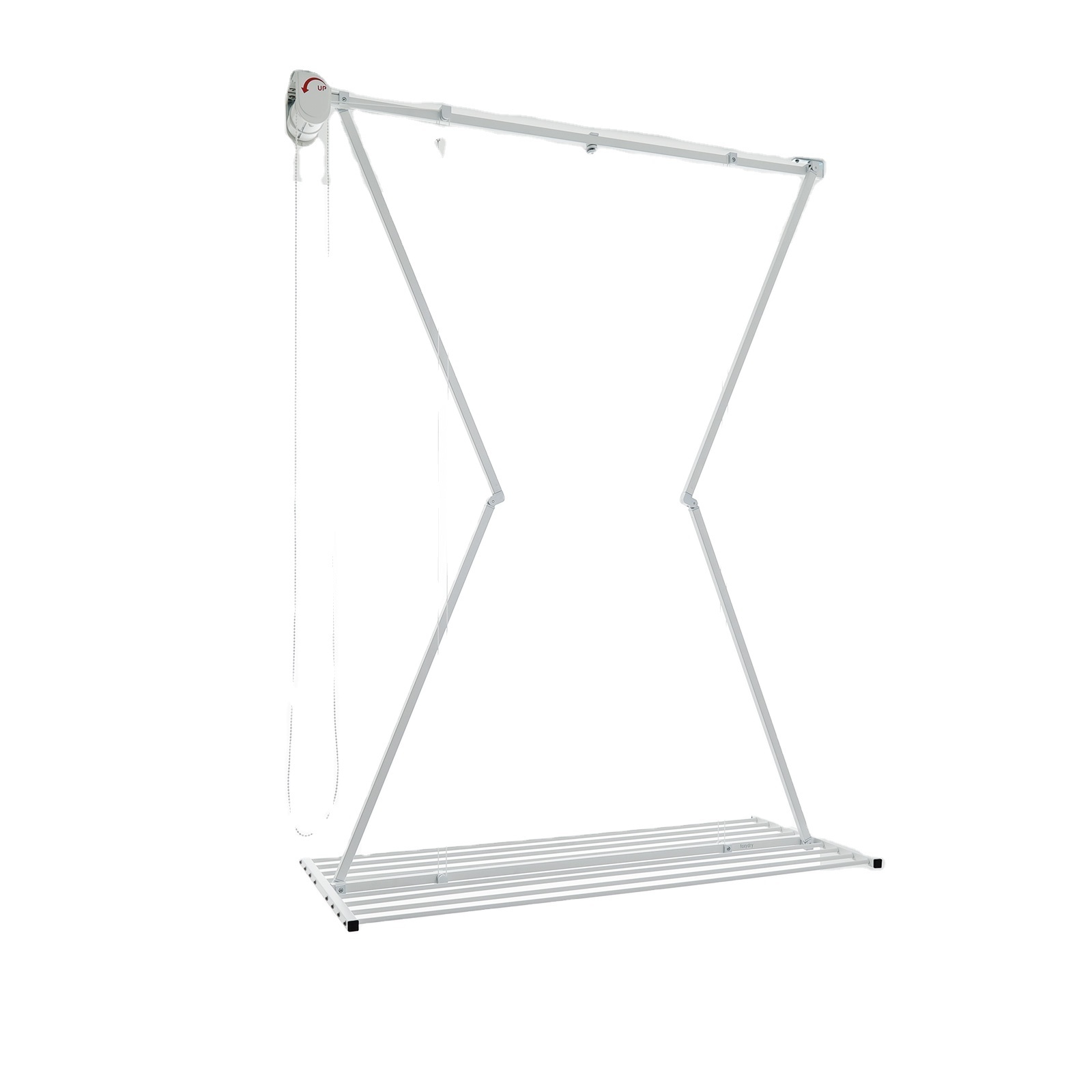 Premium Quality Ceiling clothes drying rack vertical clothes airer Made in Italy clothesline WHITE 128x54x25 cm