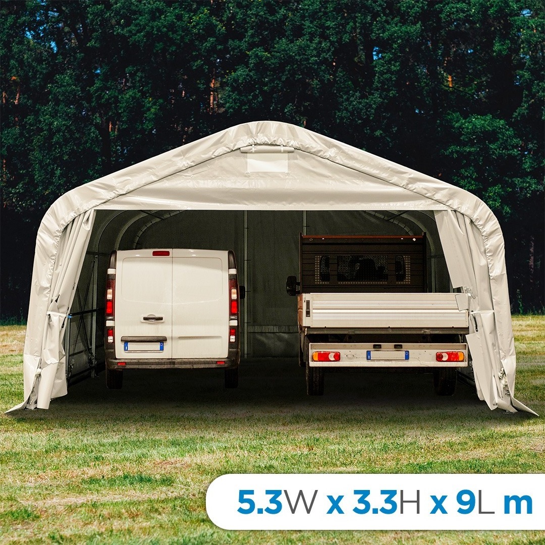 Galvanised Steel Portable Shelter Tent For Car Long-Term Effectiveness Car Parking Shade For Sale Made In Italy