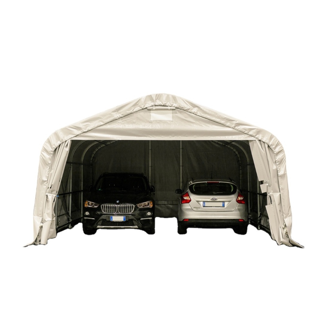 Galvanised Steel Portable Shelter Tent For Car Long-Term Effectiveness Car Parking Shade For Sale Made In Italy