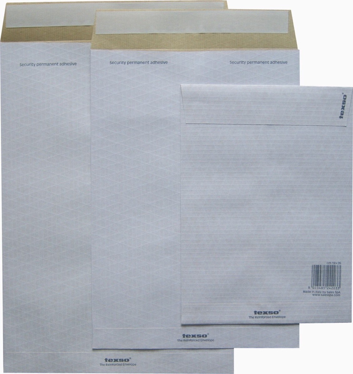 Hot Selling Made In Italy Eco Friendly Reinforced Paper Envelopes 26X37H + 4,5 Flap For Daily Use