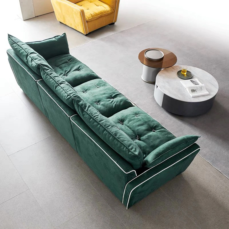 Minimalist Fabric Half Moon Shape Sectional Sofa Modern Couch Hotel Lobby Circular Sofa Special Shaped Cashmere Sofa