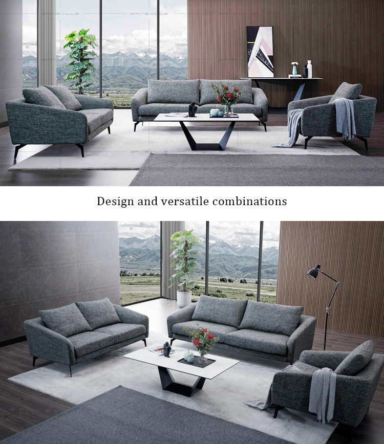 Wholesale Sectional Couch L Shape Sofa Modern Living Room Sofa Chaise Longue