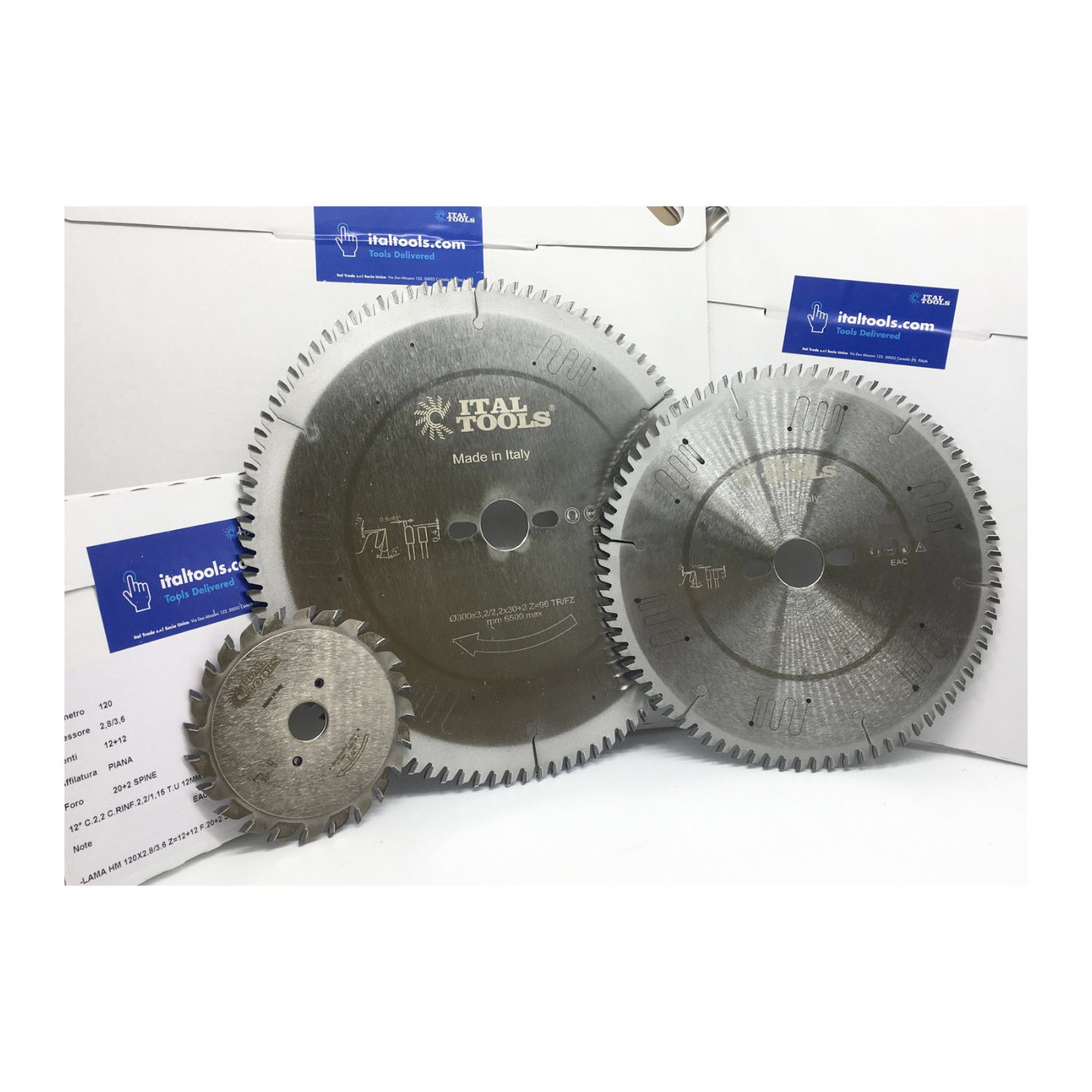 Premium Woodworking Saw Blade Equipment - 120x2.8-3.6x22 Z12+12 Anticorrosive Coating - Cutting Precision