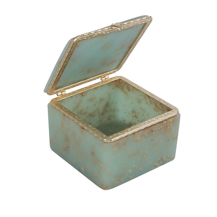 Elegant Jewelry Box with Clasp Mini Small Home Decor ring box luxury jewelry