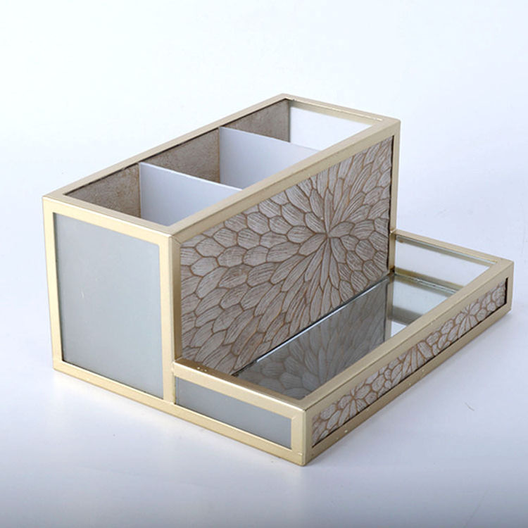 Unique Wood Carve Design  Beauty Storage, Bath Room Accessory.  Pencil Cup, Brush Holder