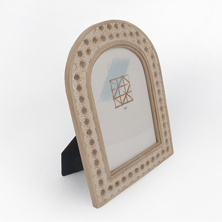 Picture Frame Arch Top Cast Poly Resin Photo Frame For 5x7