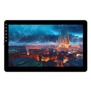 Drawing Tablet With Pen 8192 Level Pressure 266PPS Drawing Monitor Signature Pad 10points Capacitive Touch Black 1920 X 1080