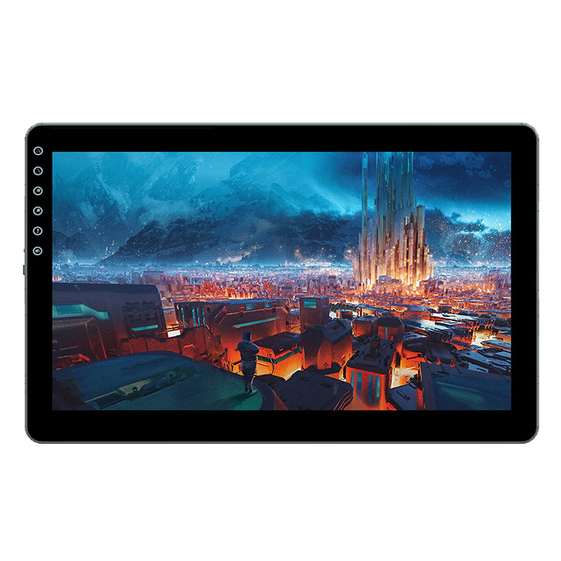 Drawing Tablet For Designer 8192 Level Pressure 266PPS Drawing Monitor Signature Pad 10points Capacitive Touch Black 1920 X 1080