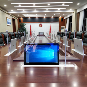 ITC HD Touch Screen Pop up Monitor Lift Paperless Conference System Flip up Lcd Monitor Lift for Conference