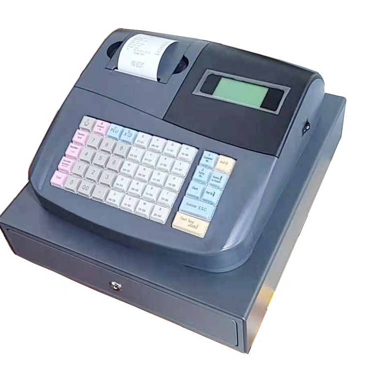 ITCF-5E 50/60/80 keys electronic cash register with fast printer cash drawer cash registers cheaper price pos machine