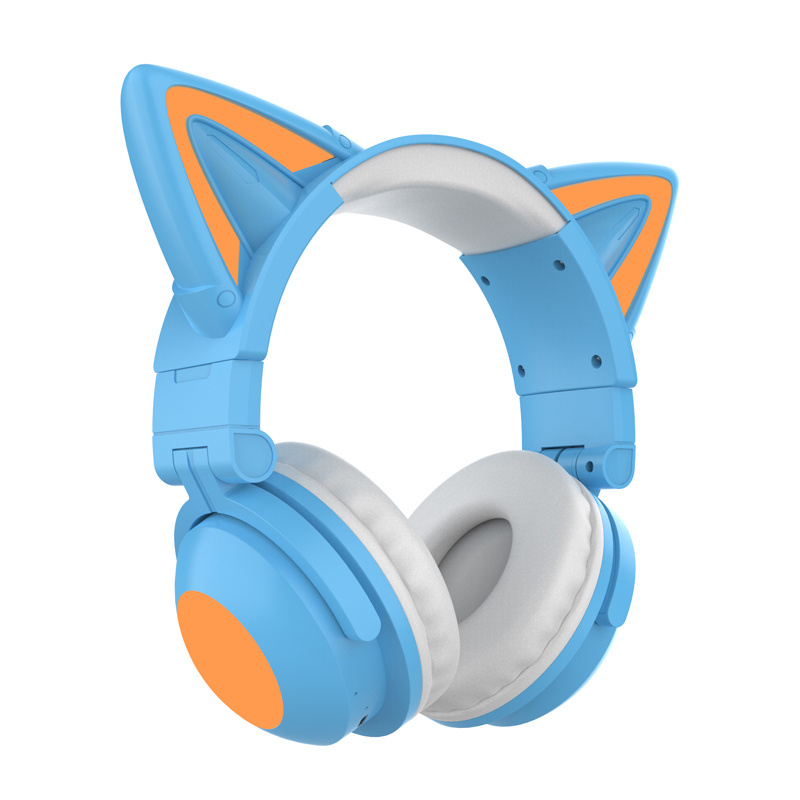 Earphone & Headphone Cat Ears Gaming Earphones Headsets  Cat ears Headphones child gift Music Headphones