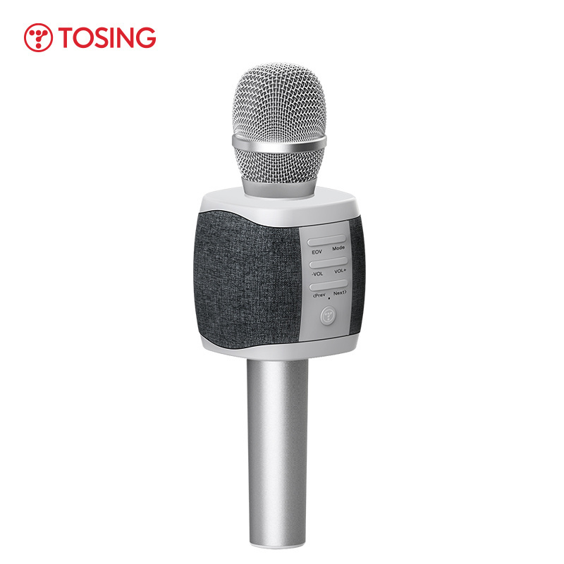 TOSING 027/XR Fabric Art Karaoke Wireless Microphone 10W Speaker TF Card playback blue tooth condenser audio pickup KTV