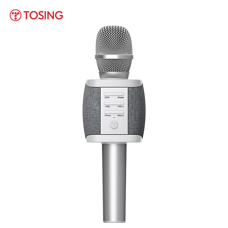 TOSING 027/XR Fabric Art Karaoke Wireless Microphone 10W Speaker TF Card playback blue tooth condenser audio pickup KTV