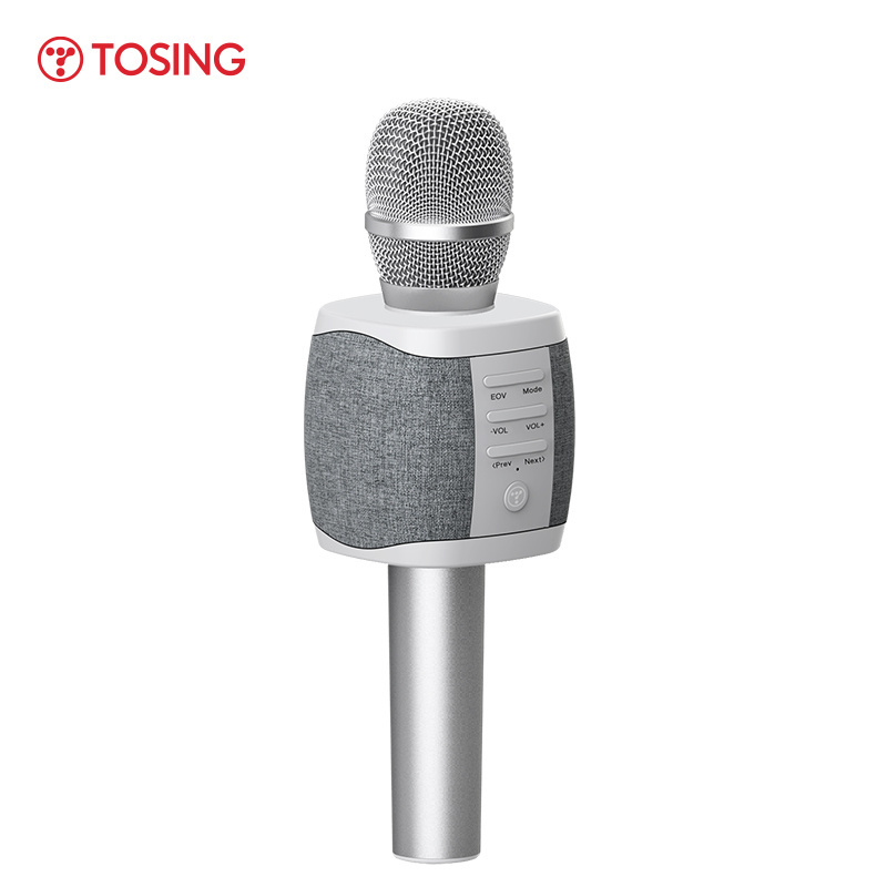 TOSING 027/XR Fabric Art Karaoke Wireless Microphone 10W Speaker TF Card playback blue tooth condenser audio pickup KTV