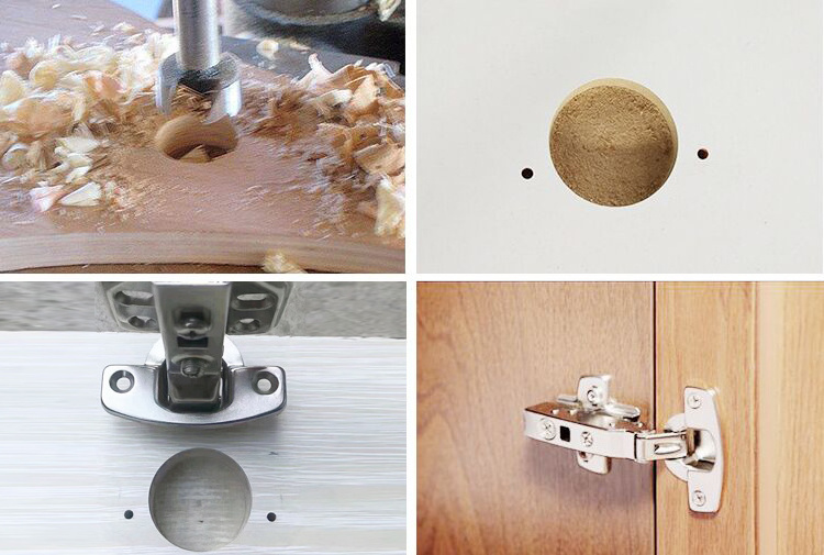 Punching machine for wooden door hinge drilling chamfer machine 35 mm concealed hinge jig drill