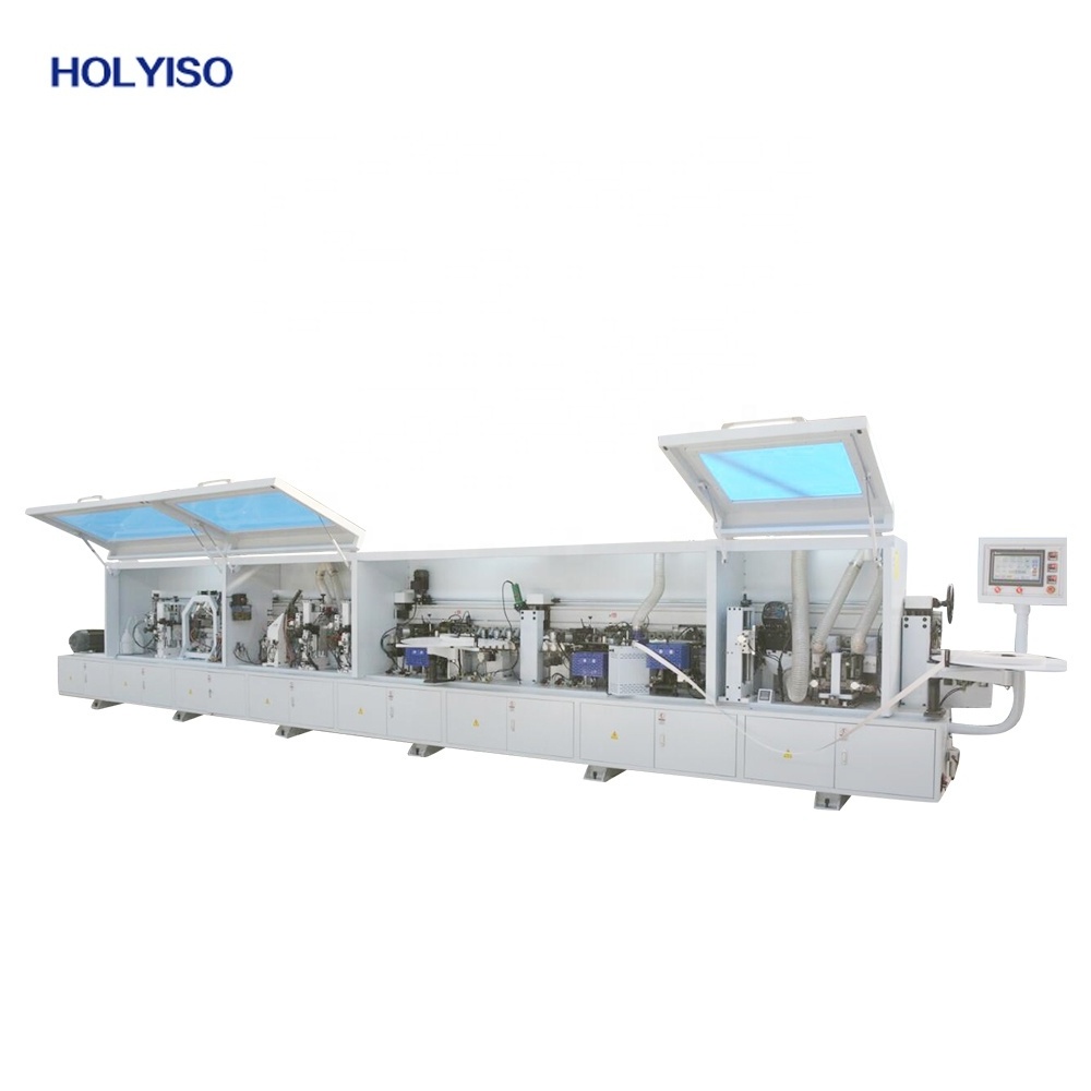 KIE-X6 Multifunction 45 degree angle edge banding machine for wood cabinet pvc using PUR hot-melt glue