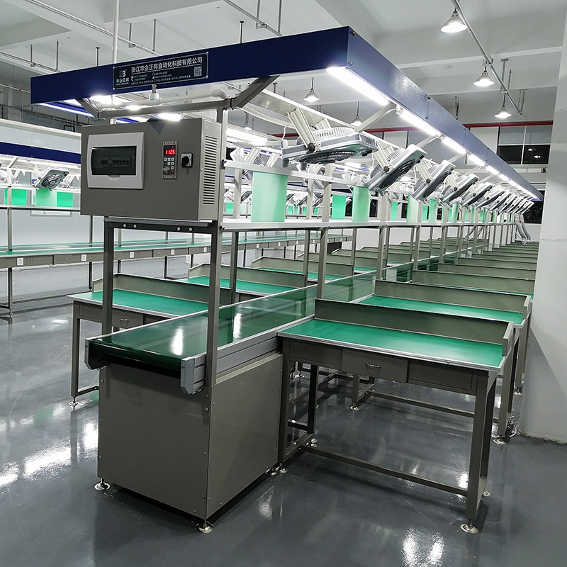 SMT Manufacturer Customized Aluminum Material Working Table Assembly Line Workbench Esd Working Table Production Line Workbench