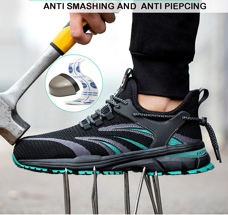 SF9036 Wholesale Steel Toe Women Proof Sneakers Lightweight Protective ShoeS Industrial work Breathable Safety Shoes men