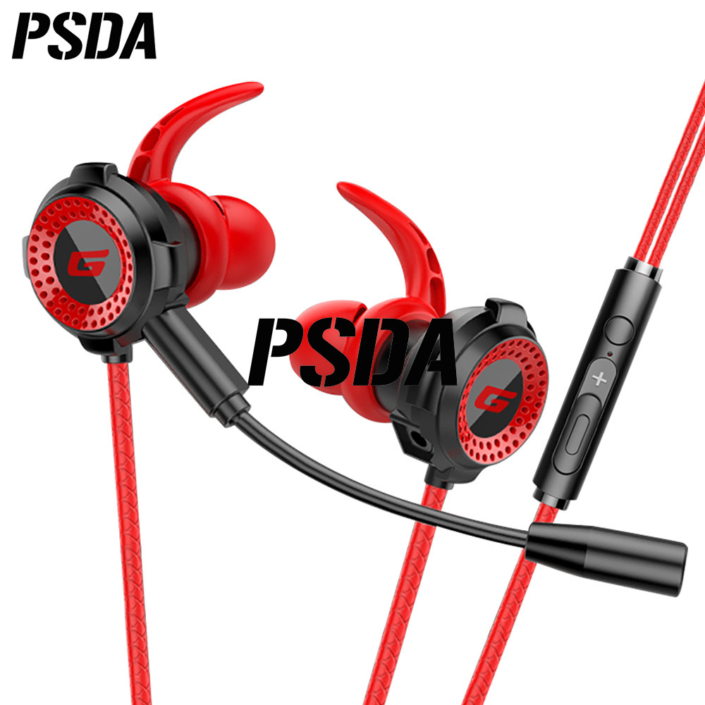 PSDA Wired Headset Gamer for Computer Gaming Headphones Bass Stereo PC In-Ear Wired Headset With Mic Gifts